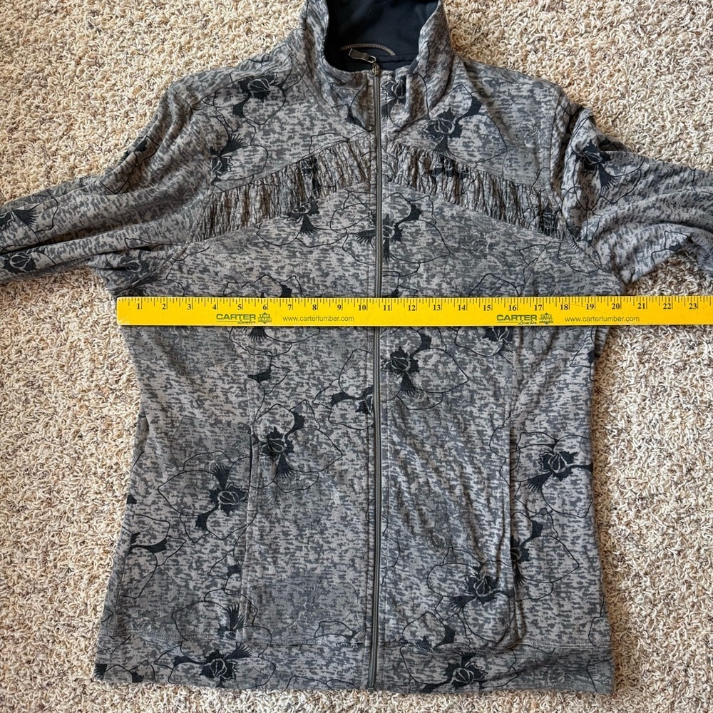 Merrell Opti-Wick Full Zip Light Jacket Sweatshirt Black Brown Grey Womens L - Picture 9 of 10